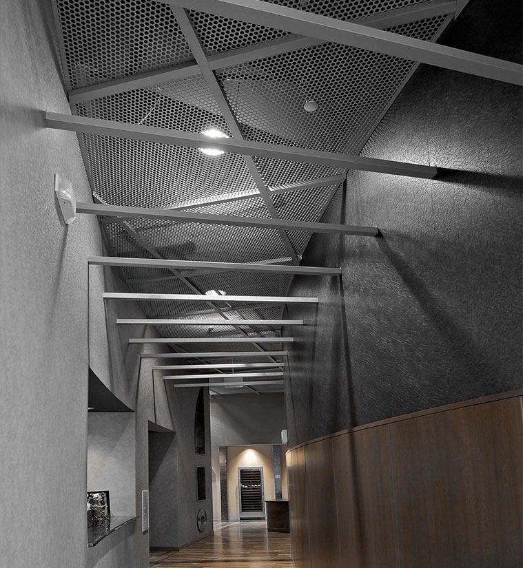 Cielorrasos chapas perforadas decorativas