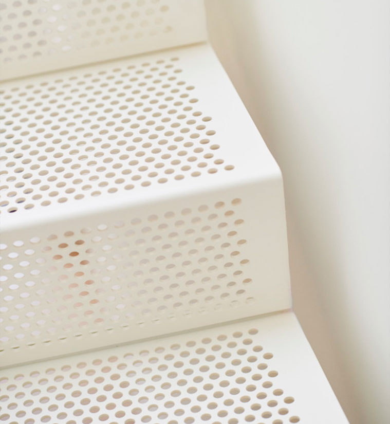 Escaleras y balcones chapas perforadas decorativas