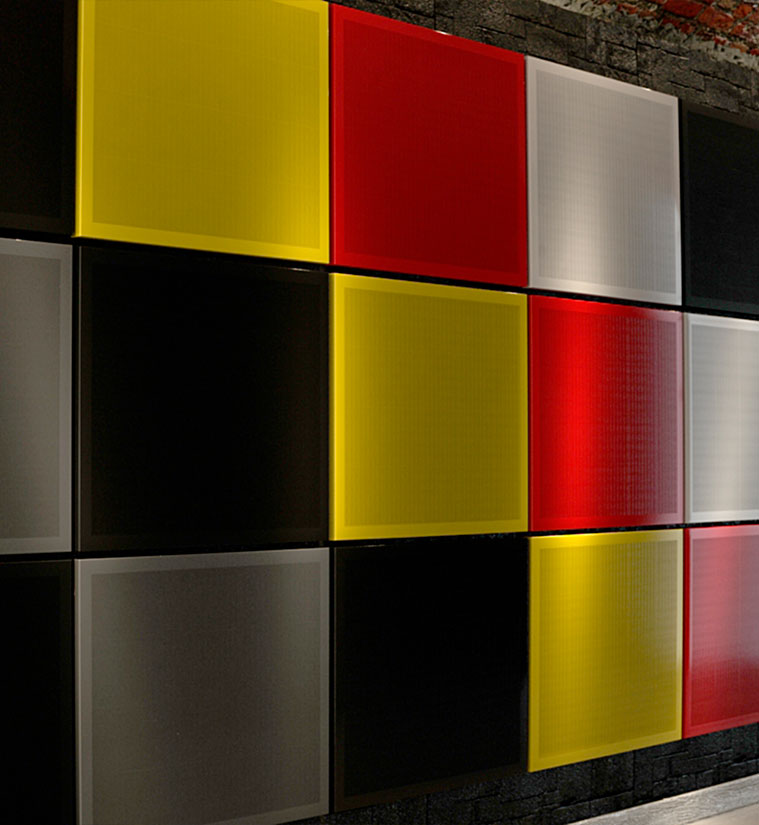 Paneles acústicos chapas perforadas decorativas