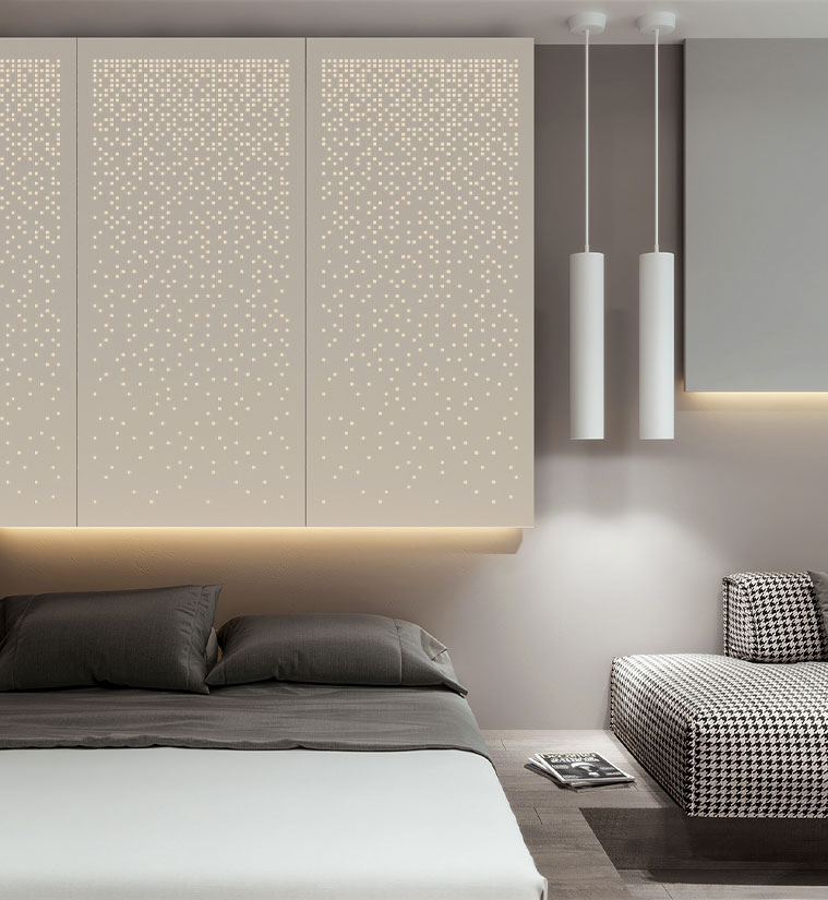 Panel decorativo chapas perforadas decorativas