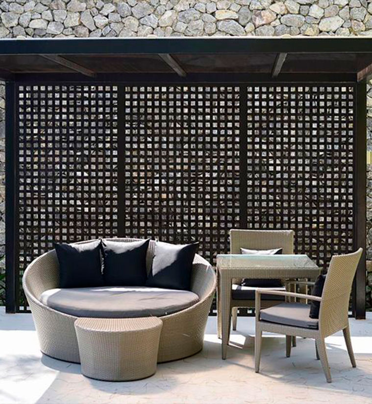 Sombra para pergolas chapas perforadas decorativas