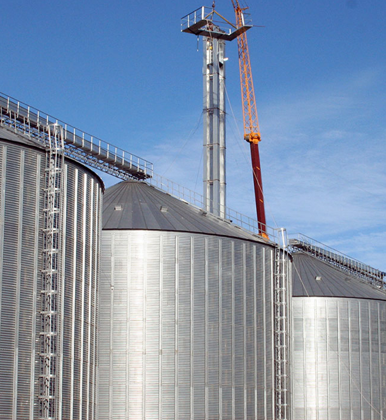 Aireacion semillas granos campo silos chapa perforada