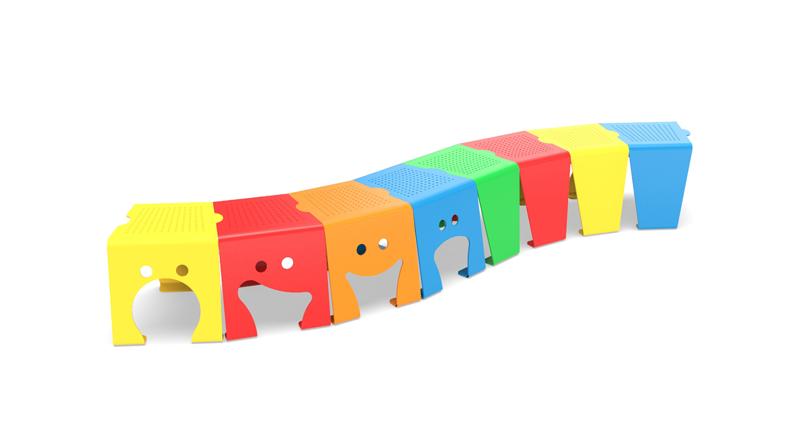 Banco modular encastrable de diseño Nomen