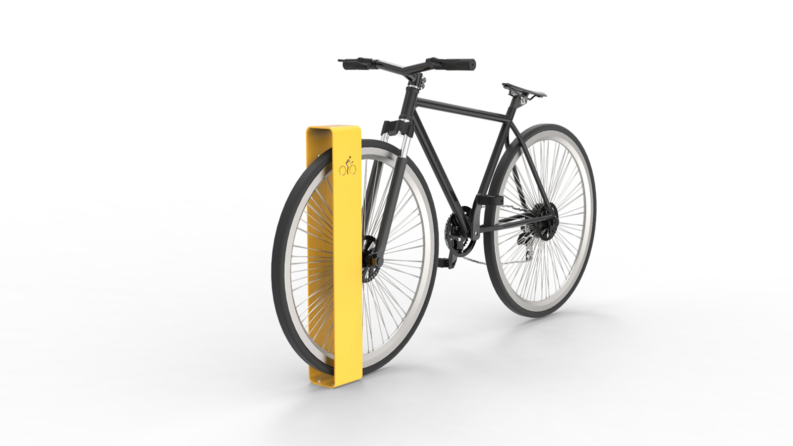 Bicicletero metálico para espacios públicos Nomen