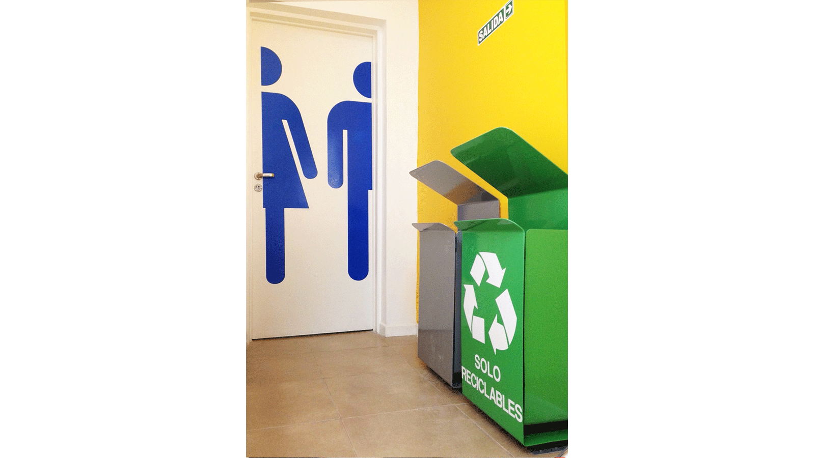 Tacho de basura para exterior o interior