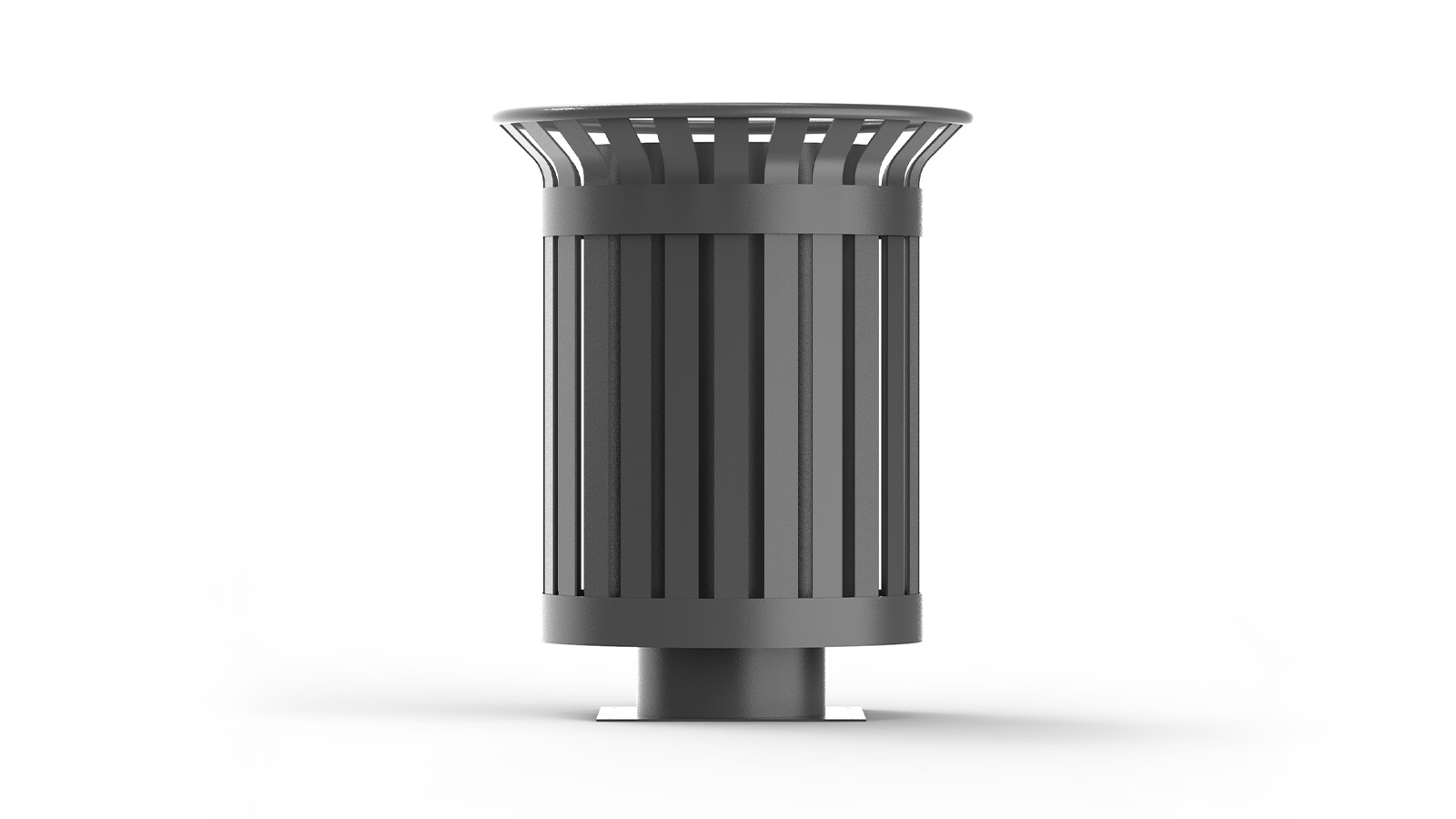 Cesto metálico para residuos - mobiliario urbano