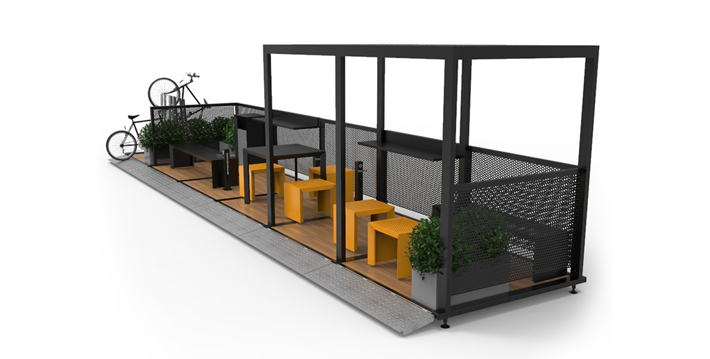 Parklets sustentable ampliacion de veredas