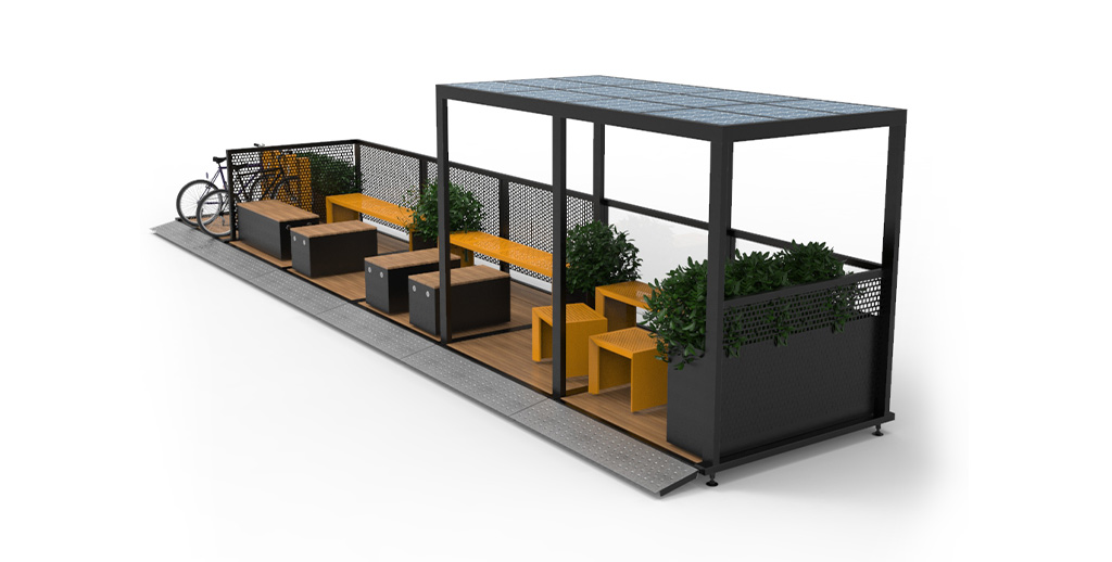 Parklets sustentable ampliacion de veredas