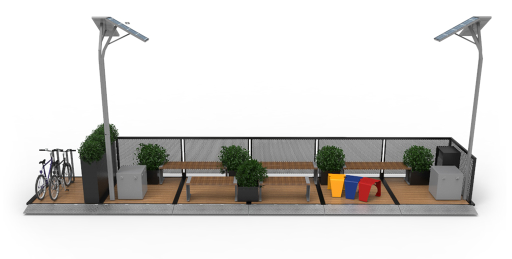 Parklets sustentable ampliacion de veredas
