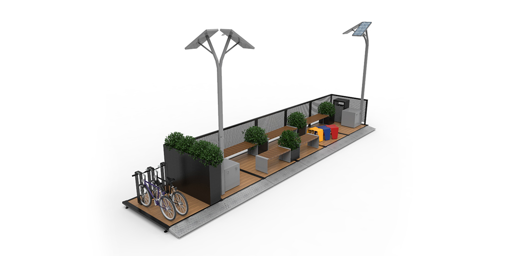 Parklets sustentable ampliacion de veredas