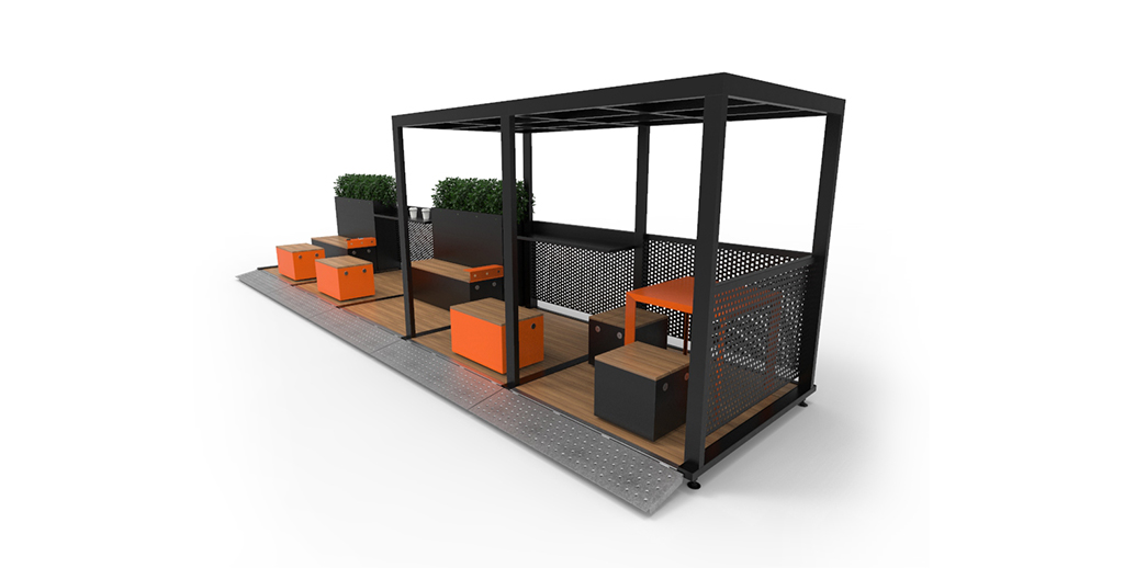 Parklets sustentable ampliacion de veredas