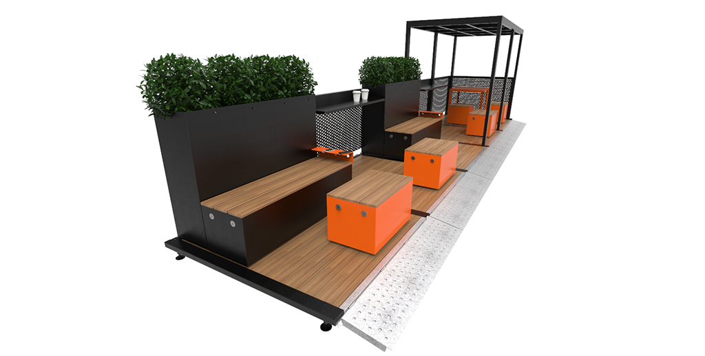 Parklets sustentable ampliacion de veredas