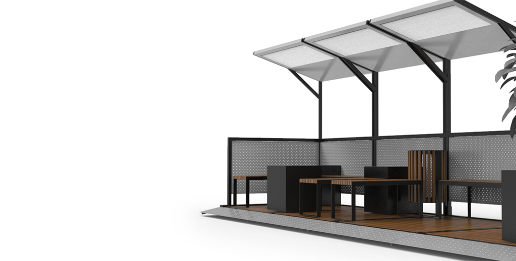 Parklets sustentable ampliacion de veredas