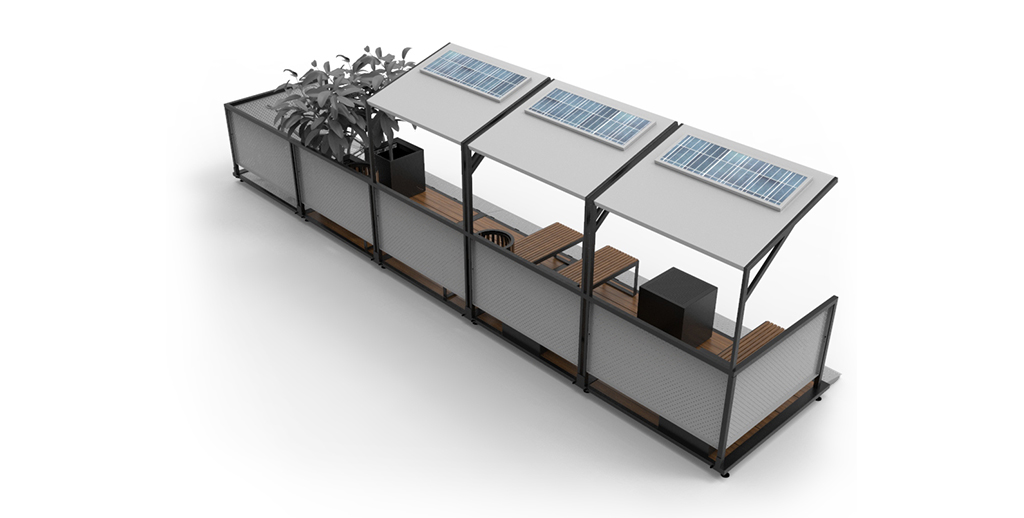 Parklets sustentable ampliacion de veredas