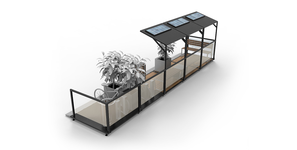 Parklets sustentable ampliacion de veredas