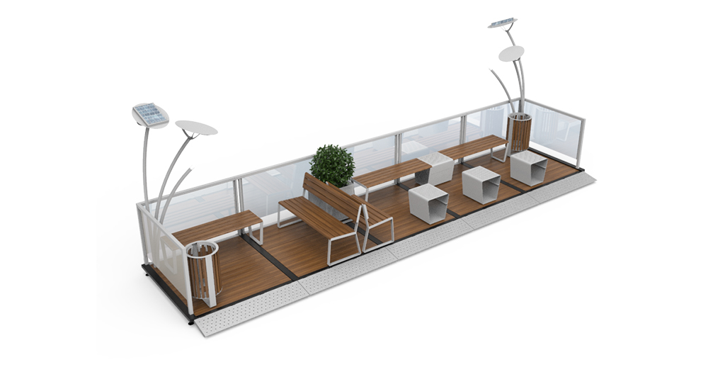 Parklets sustentable ampliacion de veredas